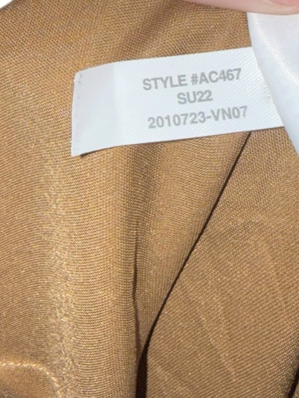 J.Crew Satin Midi Skirt Gold Champagne Slip Skirt XXS - Picture 6 of 7